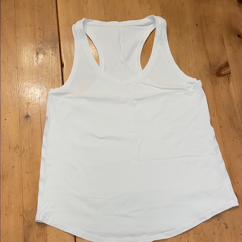 Lululemon- Sz L (CHK MEASUREMENTS)- White- Love Tank Racerback. - Picture 2 of 10
